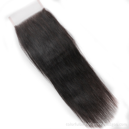 4*4 Lace Closure HD transparent lace Straight Closure Straight 4x4 Lace Closure Human hair extension